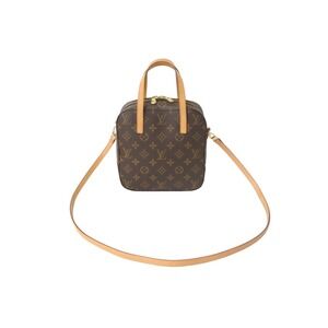LOUIS VUITTON Monogram Spontini Handbag Brown